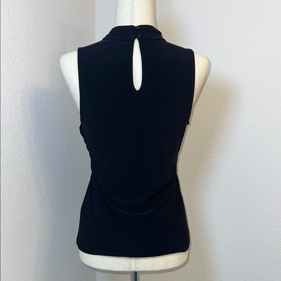 Halogen Elegant‎ Black Sleeveless Top - Picture 3 of 6